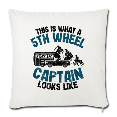 Geschenke für Oma und Opa Kissenbezug - 5th Wheel Kapitän Camping Papa Camper Fifth