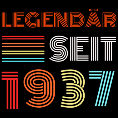 Motiv 84.Geburtstag Legendär Seit 1937 Geschenk Shirt
