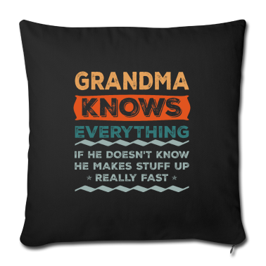 weihnachtsgeschenk oma Kissenbezug - Oma weiß alles Weihnachtsgeschenk