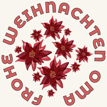 Motiv FROHE WEIHNACHTEN OMA WEIHNACHTSSTERN OMI Großmama