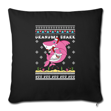 weihnachtsgeschenk oma Kissenbezug - Oma Weihnachtshai