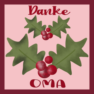 Motiv DANKE OMA WEIHNACHTSGESCHENKE FÜR GROßELTERN