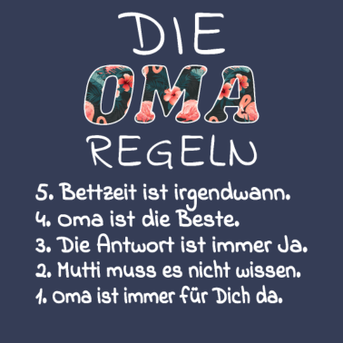 Motiv Die Oma Regeln - Geschen für die Oma