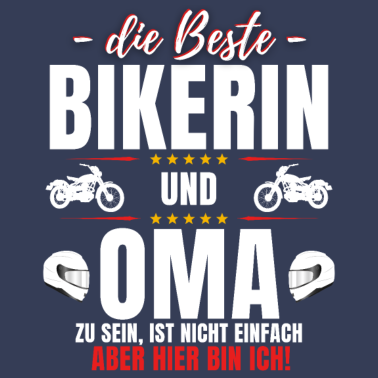 Motiv Lustiger Bikerin & Motorrad Oma Bike Spruch