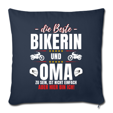weihnachtsgeschenk oma Kissenbezug - Lustiger Bikerin & Motorrad Oma Bike Spruch