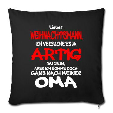 weihnachtsgeschenk oma Kissenbezug - Weihnachtsgeschenk Ganz nach Oma Lustige Sprüche