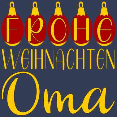 Motiv FROHE WEIHNACHTEN OMA WEIHNACHTSGESCHENKE KUGELN