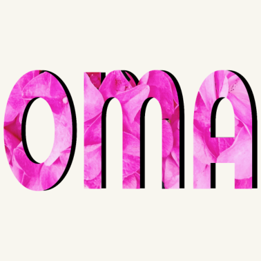 Motiv OMA BLÜTENBLAETTER DESIGN ROSA GROSSMUTTER BLUME