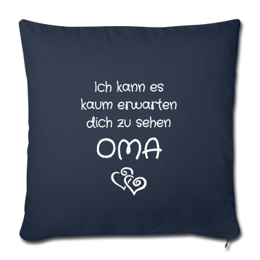 weihnachtsgeschenk oma Kissenbezug - Ich kann es kaum erwarten dich zu sehen OMA