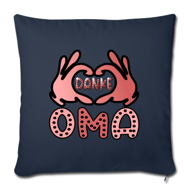 weihnachtsgeschenk oma Kissenbezug - DANKE OMA HERZEN VERSCHENKE LIEBE