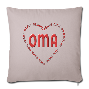 weihnachtsgeschenk oma Kissenbezug - OMA BLEIB GESUND FÜHL DICH GEDRUECKT QUARANTÄNE