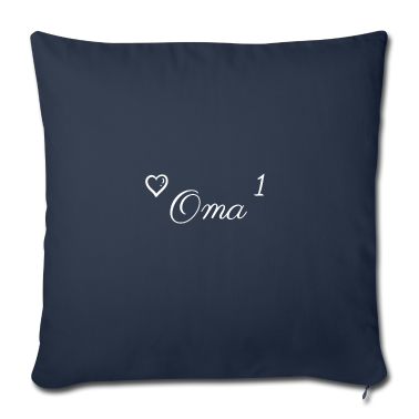 weihnachtsgeschenk oma Kissenbezug - Oma hoch 1 - Oma mit Herz