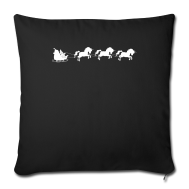 weihnachtsgeschenk oma Kissenbezug - Schlitten mit Einhorn Weihnachtsgeschenk