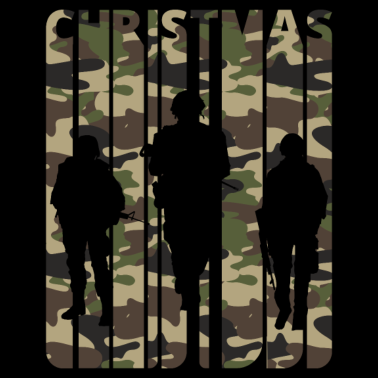 Motiv Vintage Weihnachtsgeschenke. Camouflage.Army Soldaten.
