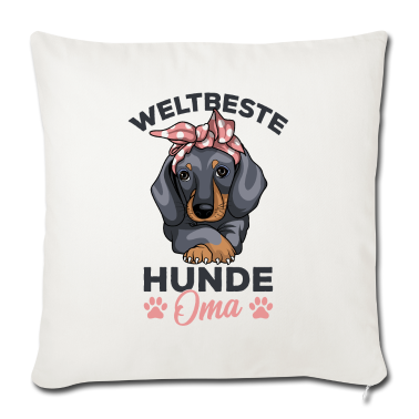 weihnachtsgeschenk oma Kissenbezug - Dackel Oma