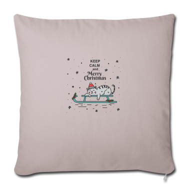 weihnachtsgeschenk oma Kissenbezug - Weihnachtsgeschenk Katze Schlitten Perserkatze