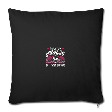 weihnachtsgeschenk oma Kissenbezug - Wellensittichmama und Oma