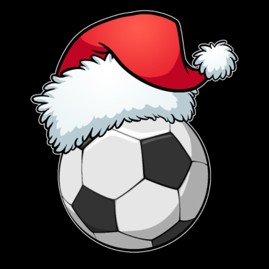 Motiv Fußball Mit Nikolausmütze Weihnachtsgeschenk