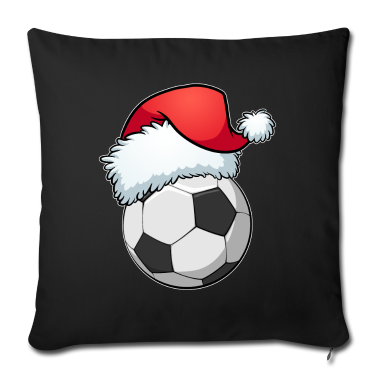weihnachtsgeschenk oma Kissenbezug - Fußball Mit Nikolausmütze Weihnachtsgeschenk