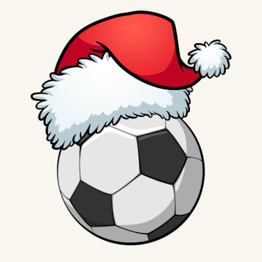 Motiv Fußball Mit Nikolausmütze Weihnachtsgeschenk