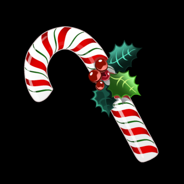 Motiv Leckere Zuckerstange als Weihnachtsgeschenk