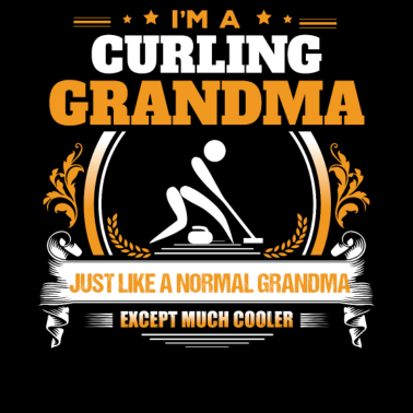 Motiv Curling Oma Shirt Geschenkidee