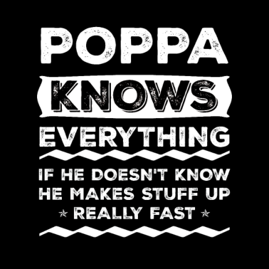 Motiv Poppa weiß alles Weihnachtsgeschenk