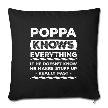 weihnachtsgeschenk oma Kissenbezug - Poppa weiß alles Weihnachtsgeschenk