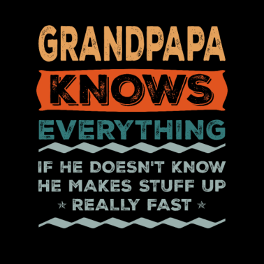Motiv Großvater weiß alles Weihnachtsgeschenk