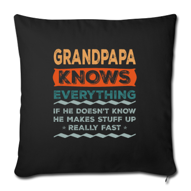 weihnachtsgeschenk oma Kissenbezug - Großvater weiß alles Weihnachtsgeschenk
