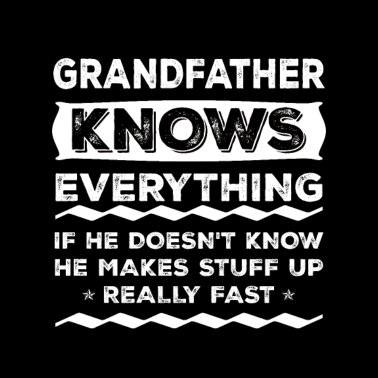 Motiv Großvater weiß alles Weihnachtsgeschenk