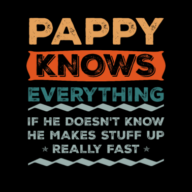 Motiv Pappy weiß alles Weihnachtsgeschenk