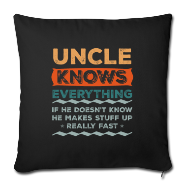 weihnachtsgeschenk oma Kissenbezug - Onkel weiß alles Weihnachtsgeschenk