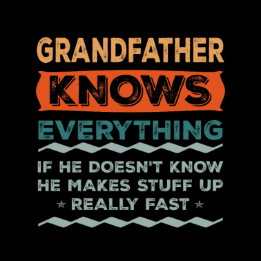 Motiv Großvater weiß alles Weihnachtsgeschenk