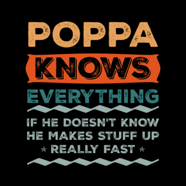 Motiv Poppa weiß alles Weihnachtsgeschenk