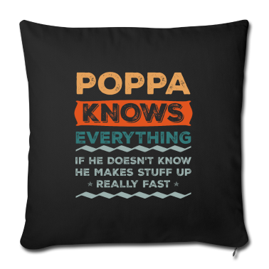 weihnachtsgeschenk oma Kissenbezug - Poppa weiß alles Weihnachtsgeschenk