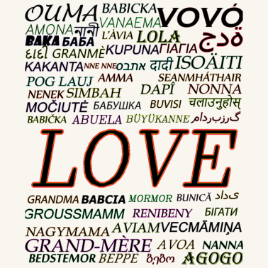 Motiv oma, oma, grand merre mit liebe