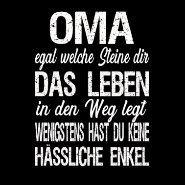 Motiv Oma egal welche Steine