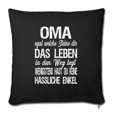 weihnachtsgeschenk oma Kissenbezug - Oma egal welche Steine