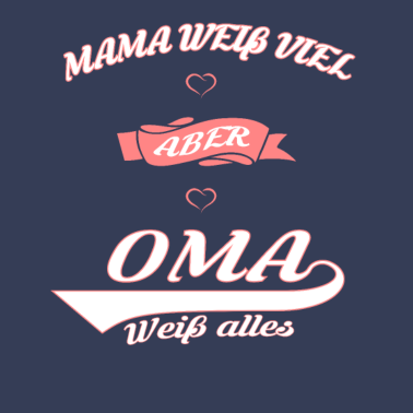 Motiv Mama weiß viel aber Oma weiß alles