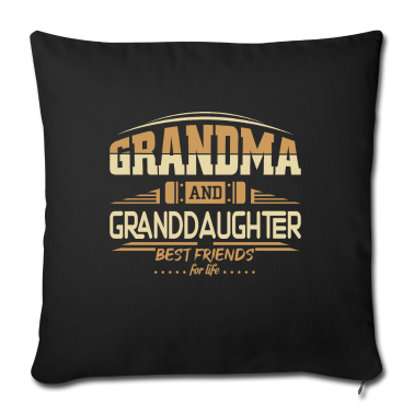weihnachtsgeschenk oma Kissenbezug - Oma und Enkelin