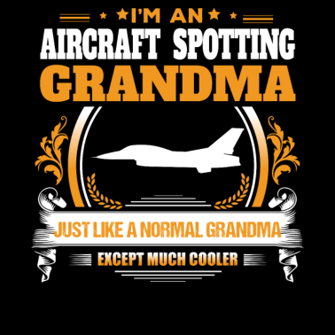 Motiv Flugzeug Spotting Oma Shirt Geschenkidee