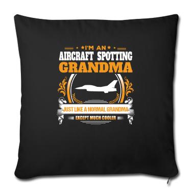 weihnachtsgeschenk oma Kissenbezug - Flugzeug Spotting Oma Shirt Geschenkidee