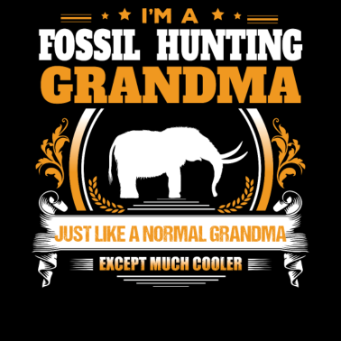 Motiv Fossile Jagd Oma Shirt Geschenkidee