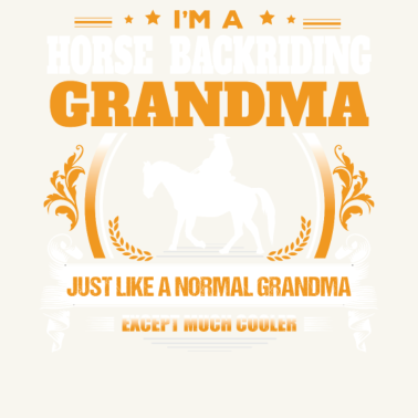 Motiv Pferd Backriding Oma Shirt Geschenkidee
