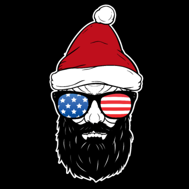 Motiv Coole Santa America Sonnenbrile Weihnachtsgeschenk