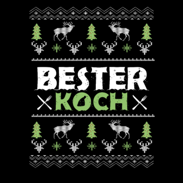 Motiv Weihnachtsgeschenk Bester Koch Köchin Geschenk