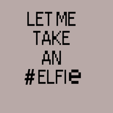 Motiv elfie Hashtag Weihnachtsgeschenk Weihnachtsmann xmas