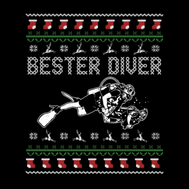 Motiv Weihnachtsgeschenk Bester Diver Taucher Geschenk