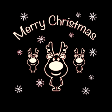 Motiv Frohe Weihnachten Weihnachtsgeschenk Süß Rentier